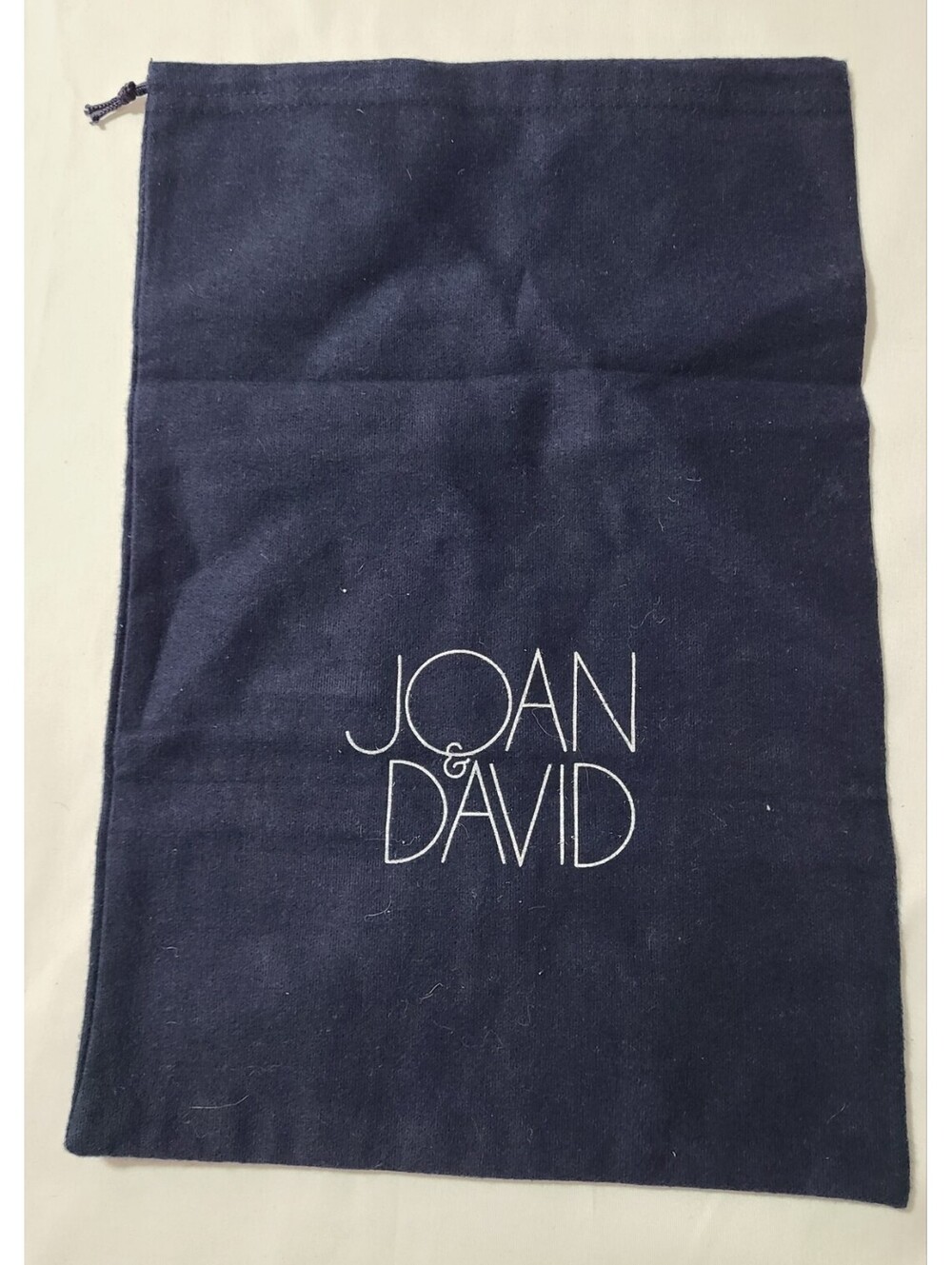 Joan & David Shoe Dust Bag 9.5" x 14" Drawstring Navy Blue Travel Storage Pouch